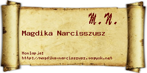 Magdika Narcisszusz névjegykártya